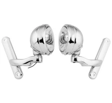 LETRIC LIGHTING CO. 4.5" Passing Lamps Chrome/Chrome With Brackets LLC-PLB-CC