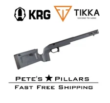 KRG Bravo Chassis Rimfire Tikka T1X Chassis Stock Stealth Grey