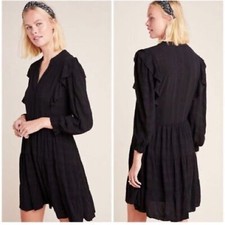 Anthropologie Amadi Rossi Ruffled Tunic Dress Small