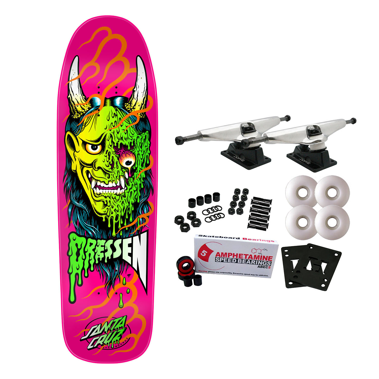 Santa Cruz Skateboard Complete Dressen Hannya Mask 9.3" x 32