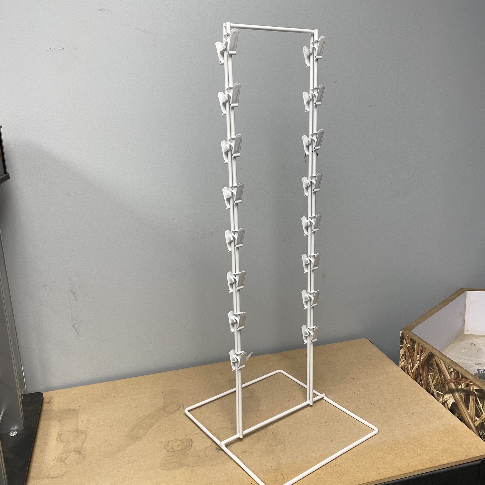 Potato Chip Rack Display With 32 Clips 2Row Chip Stand eBay