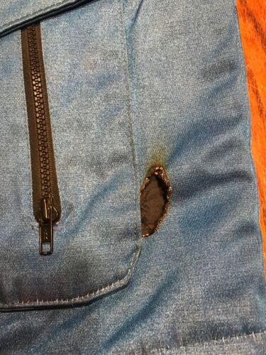 Vintage Walls Blizzard Pruf Blue Insulated Work Jacket (I1) - Picture 4 of 12