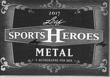 2017 Leaf Metal Sports Heroes Sealed Hobby Box 5 autographs McGregor Mayweather