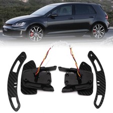 Für VW Golf 7 MK7 7.5 GTI R Kohlefaser Magnetische Schaltwippen Shift Paddle