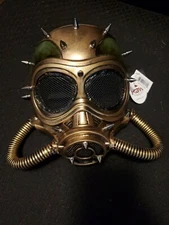 Spiked Steampunk Gas Mask Halloween/Cosplay/Burning Man