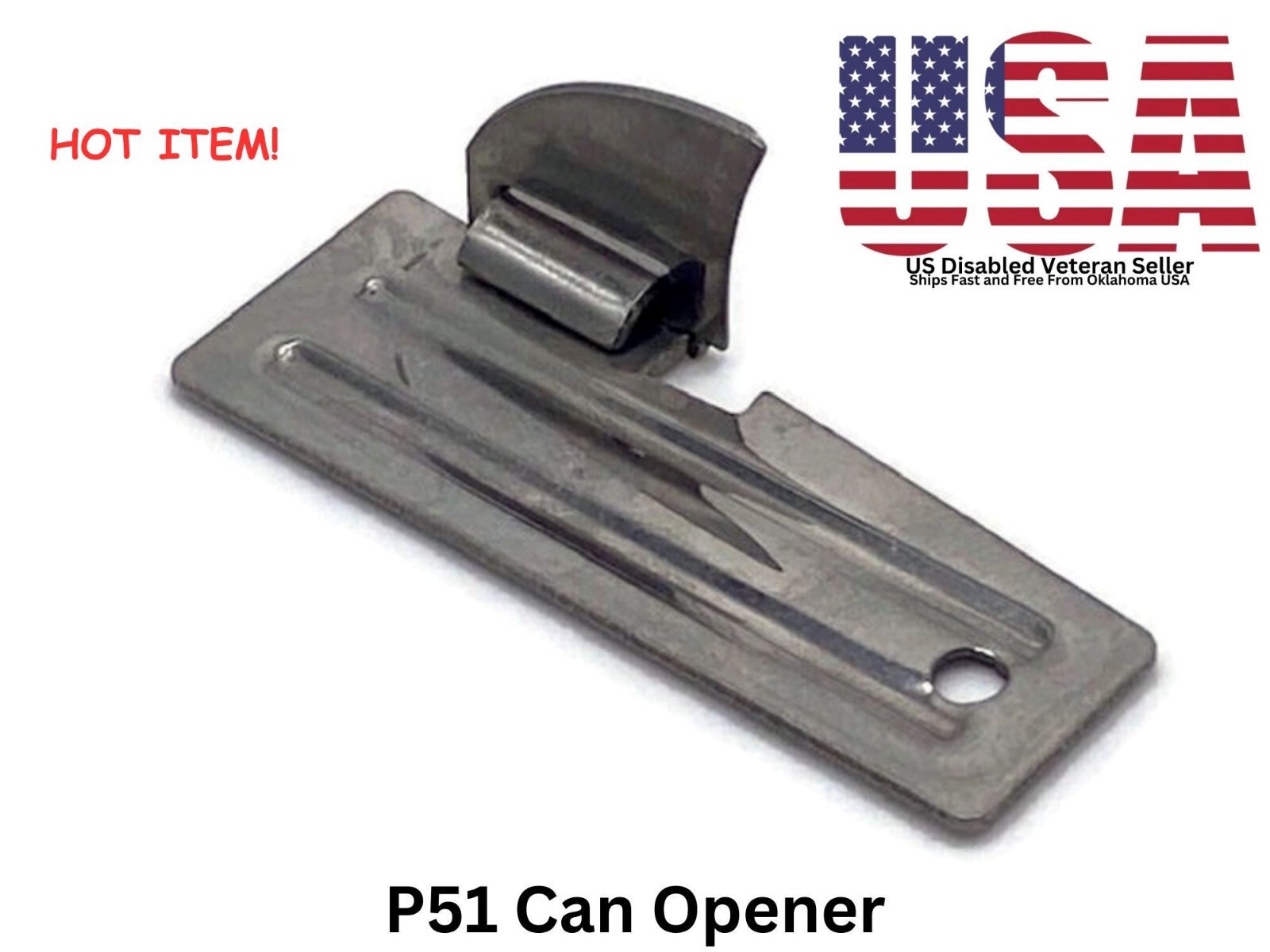 P51 Can Opener Stainless Steel Military Spec US Veteran Seller SHIPS FREE eBay