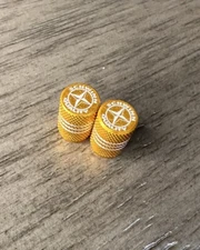Schwinn Star Quality Repop Gold Bike Schrader Valve Caps Aluminum