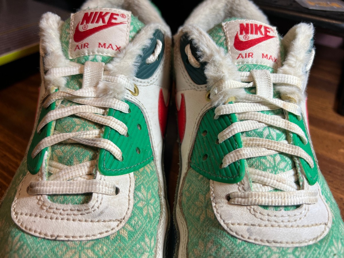 靴 Nike Air Max 90 \"Nordic Christmas\" 2020 Men Sz 9.5 ~ Nike™ Air Max 90 'Nordic Christmas Sweater