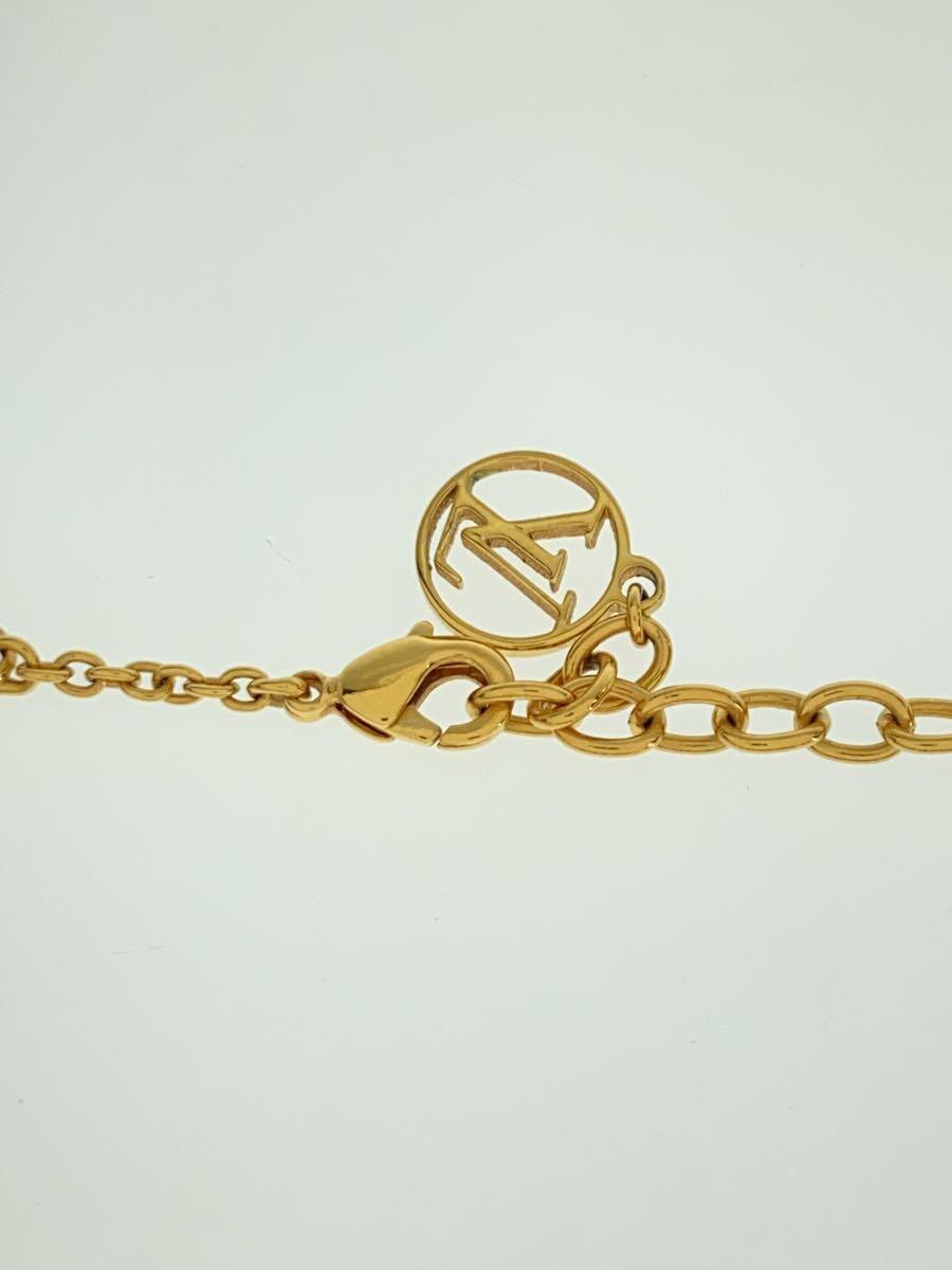 LOUIS VUITTON LV Circle Necklace M80259 Gold Length 43 LOUIS VUITTON LV Circle Necklace M80259 Gold Length 43