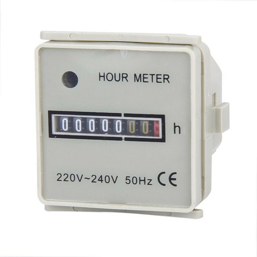 Betriebsstundenzähler Zeitzähler 220-240V AC 0-99999.99 Quadrat Stundenzähler - Bild 4 von 10