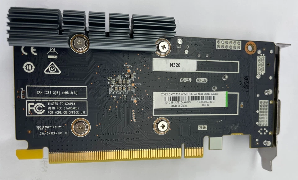ZOTAC NVIDIA GT 730 2GB 64 BIT DDR3 PCI-E EXPRESS VIDEO GRAPICS CARD ZONE EDITON - Image 3 of 4