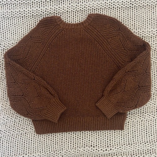 Old Navy Girl's Long Sleeve Pullover Brown Sweater Size Small - Picture 5 of 5