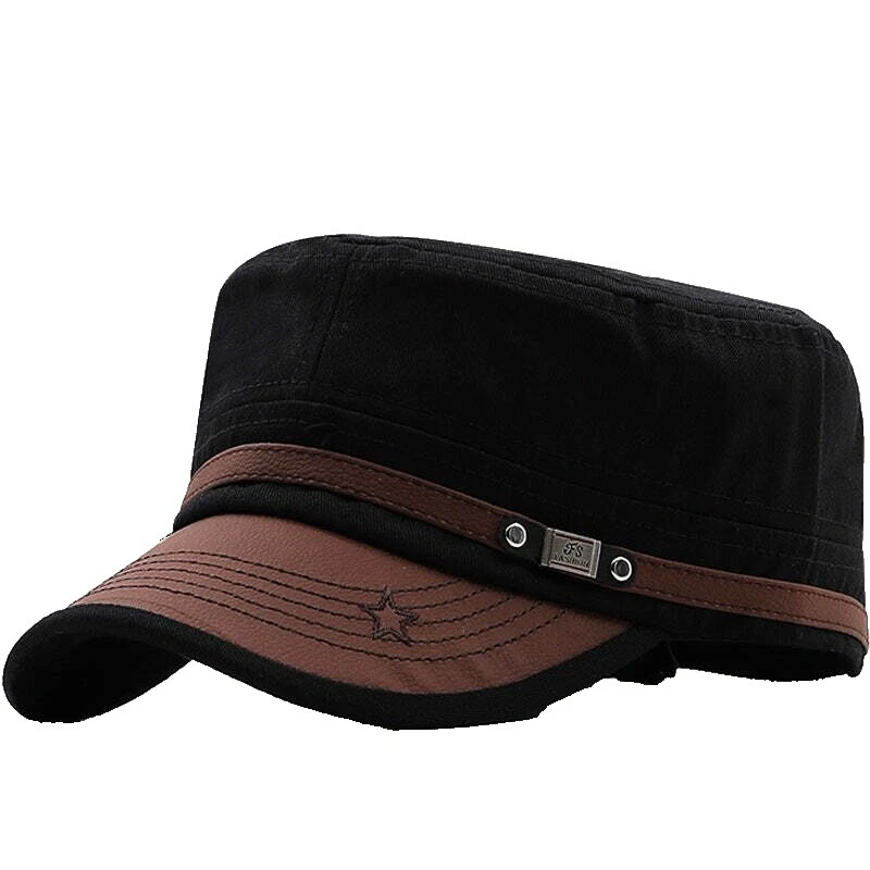 Sombreros de cuero de camuflaje para hombres