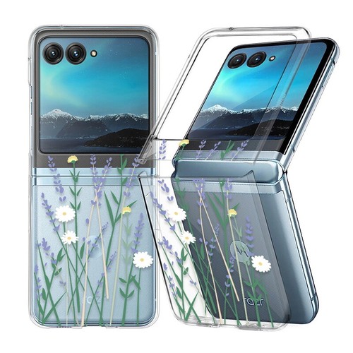 For Motorola Razr 50 40 Ultra Shockproof Pattern Transparent Phone Case Cover - Picture 6 of 47