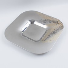 Vintage Roberto Sambonet Centerpiece Serving Bowl Dish Chrome and Copper