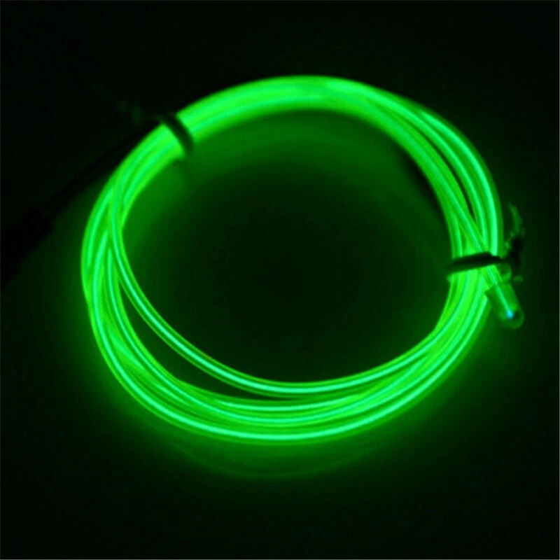 LED USB Party Glow Rope Light EL Tube String Neon Strip Wire Decor Controller - Image 4 of 4