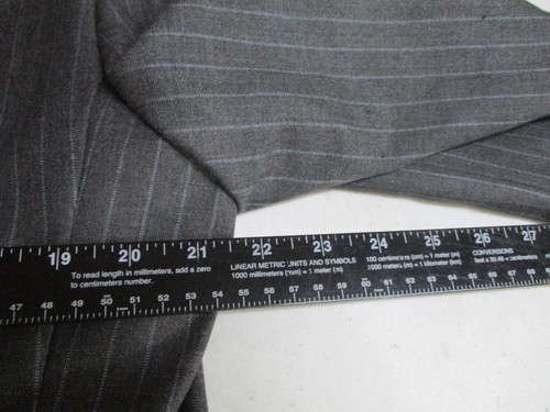 Tasso Elba Sport Coat Mens 40S Gray Pinstripe Super 110 Pockets Wool Double Vent - Picture 9 of 11