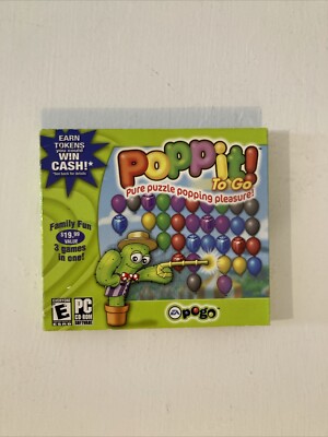 Poppit! To Go (PC-CD, 2004) Pogo, EA. CIB