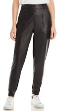 NWT SPANX Women s Faux Leather Like Jogger Pants Black Stretch 150 sz L