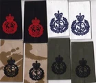 British  ROYAL NAVY CHIEF PETTY OFFICER RANK SLIDES -'COMBAT' OLIVE
