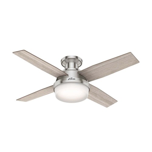 Hunter 44" Dempsey Low Profile Ceiling Fan LED Light Remote Modern Contemporary - Picture 2 of 5