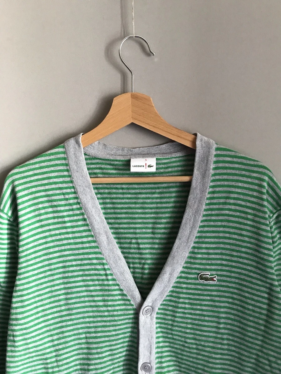 LACOSTE Live Kurt Style Green Cardigan sz 5