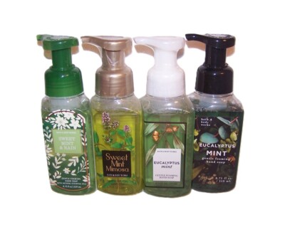 Sweet Mint Rain, Mint Mimosa, Eucalyptus Mint Foaming Soap Set Bath & Body Works