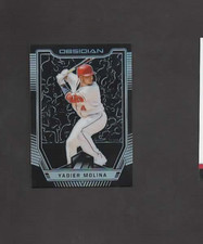 2019 Panini Obsidian #1 YADIER MOLINA ***Holo Prizm***