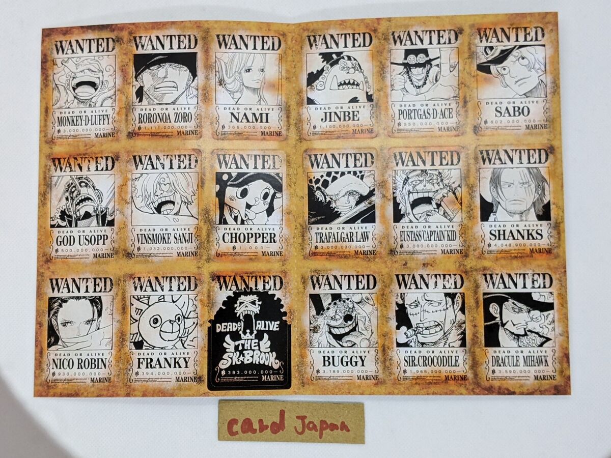 IMAGINE WANTED ONE PIECE original Mini card game Saikyo Jump IMAGINE WANTED ONE PIECE original Mini card game Saikyo Jump