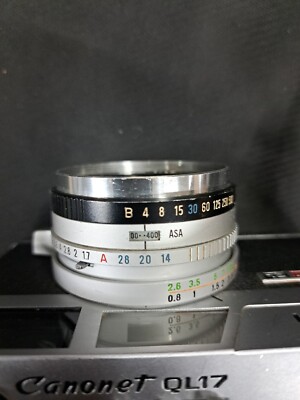 Canon Canonet QL17 GIII Rangefinder Film Camera 40mm 1.7 Lens