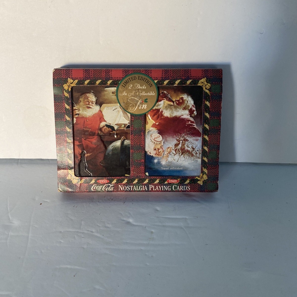 New Sealed 1997 Vintage COCA-COLA 2 Deck Nostalgia Playing