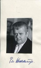 Per Haekkerup autograph Foreign Minister of Denmark 1962-1966.