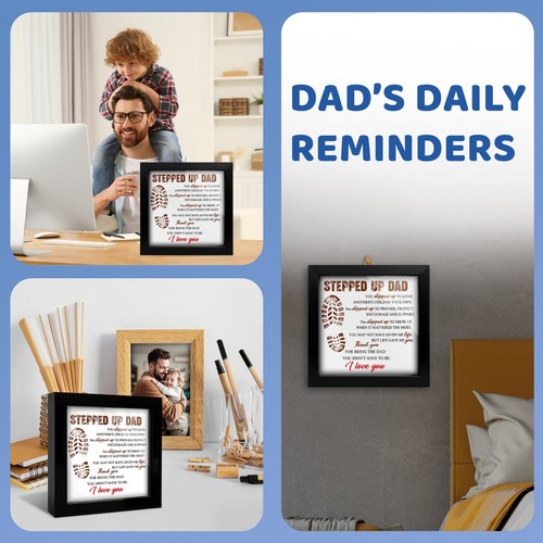 Stepped Up Dad Gifts Best Dad Ever Grandpa Christmas Fathers Day Gifts For Dad - Picture 8 of 8