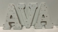 A V A 9 Inch Wooden Letters Wall Mountable