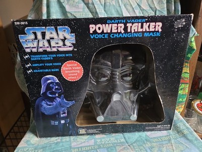 Vtg Star Wars Darth Vader Power Talker Voice Changing Mask Breathing Sound 
