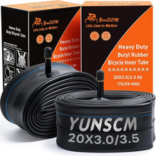20X3 Heavy Duty E-Bike Tubes 20" Fat Bike Tube Scharder Valve 20 3.0 Inner Tub