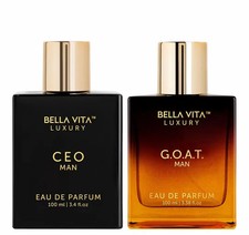 Bella Vita Eau De Parfum CEO Man GOAT Man Long Lasting Fragrance 100ML Set Of 2