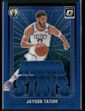 Jayson Tatum 2024-25 Donruss Optic Winner Stays Hyper Blue #2 /175
