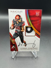 2017 Immaculate DONNEL PUMPHREY 144 RC Prime SP/25 RPA Rookie Patch On Card Auto. rookie card picture