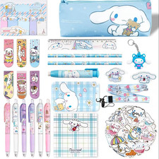 Cute School Supplies Kawaii Stationery Set with Pencil Case Ruler Ball Pens tag