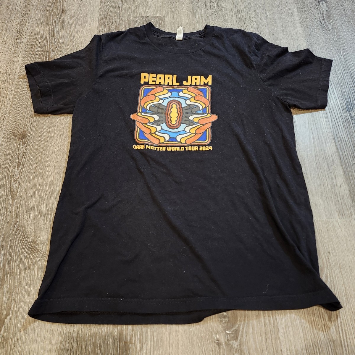 Pearl Jam Dark Matter 2024 World Tour T-Shirt Official Merch Black