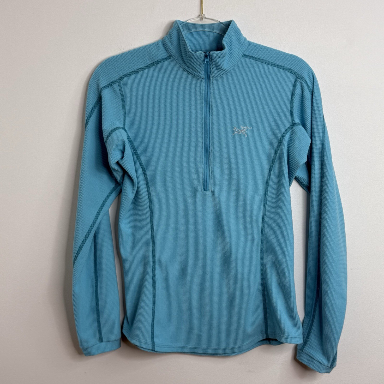 ARC'TERYX Giacca top ARC’TERYX mezza zip waffle pile donna taglia S blu leggera outdoor
