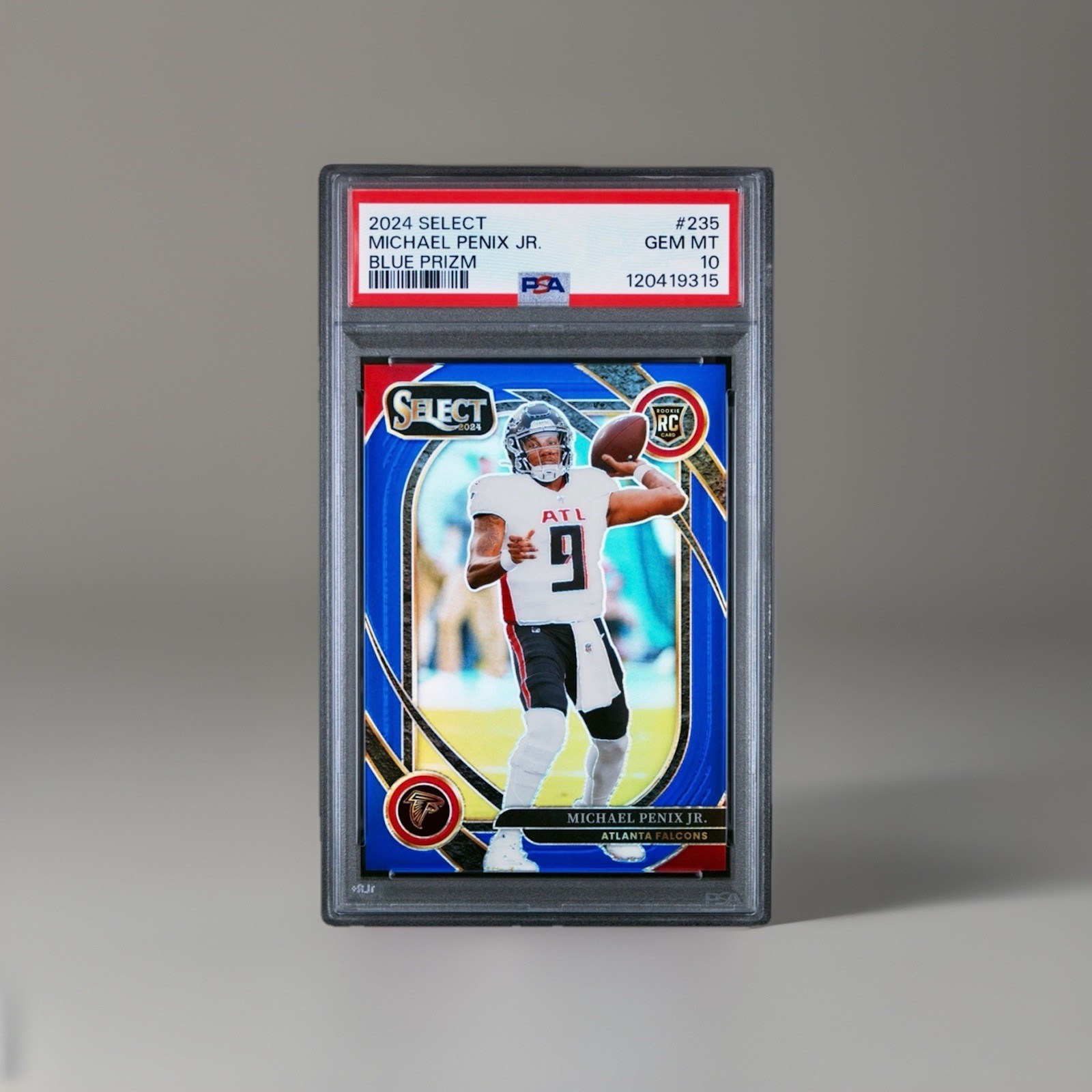 2024 Panini Select MICHAEL PENIX JR. ROOKIE CLUB LEVEL BLUE PRIZM /99 RC PSA 10