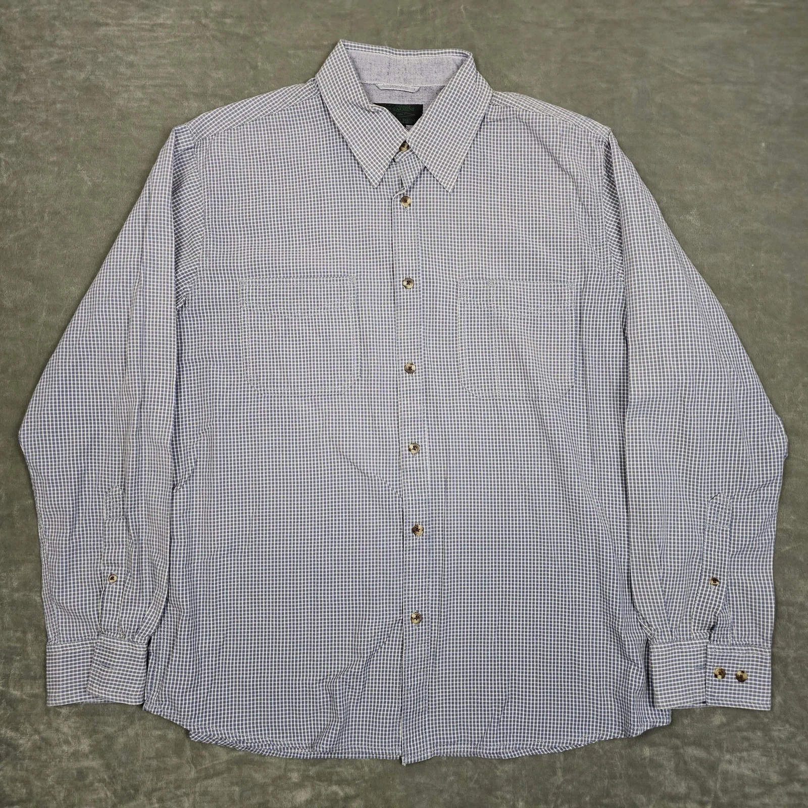 Filson Shirt Mens Large Blue Micro Check Plaid Long Sleeve Button Down Cotton
Opens in a new window 