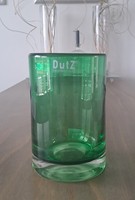 Sale -Dutz Votive GrüN, Vase, Windlicht, H 15 Cm, D 10 Cm, Glas Mundgeblasen