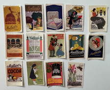 Lote (14) Estampillas Publicitarias Henry Maillard Chocolate Cacao Bon Bon Bons Arte