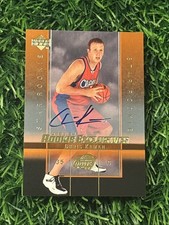 Chris Kaman - 2003/04 Upper Deck Rookie Exclusives #6 Star Rookie On-CARD AUTO. rookie card picture