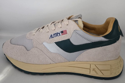 Autry Reelwind Low Men's Nylon Suede Ecru Leather Mountain Sneakers Shoes