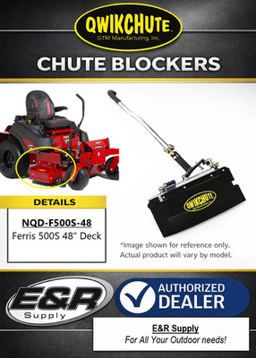 Qwikchute Chute Blocker for Ferris 500S 48'' Deck     NQD-F500S-48