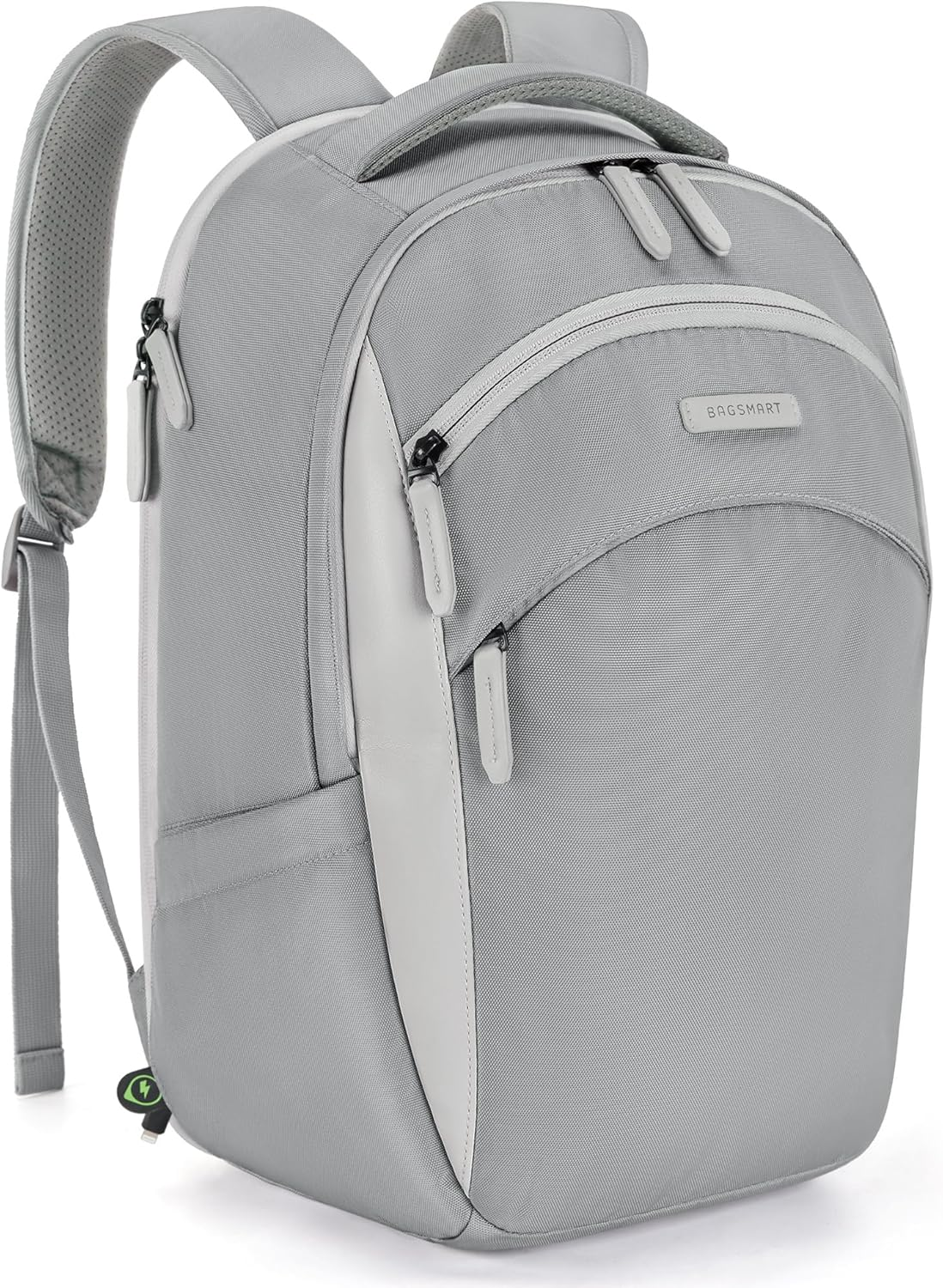 Sleek 15.6 Inch Men's Business Laptop Backpack with Retractable Cable-image